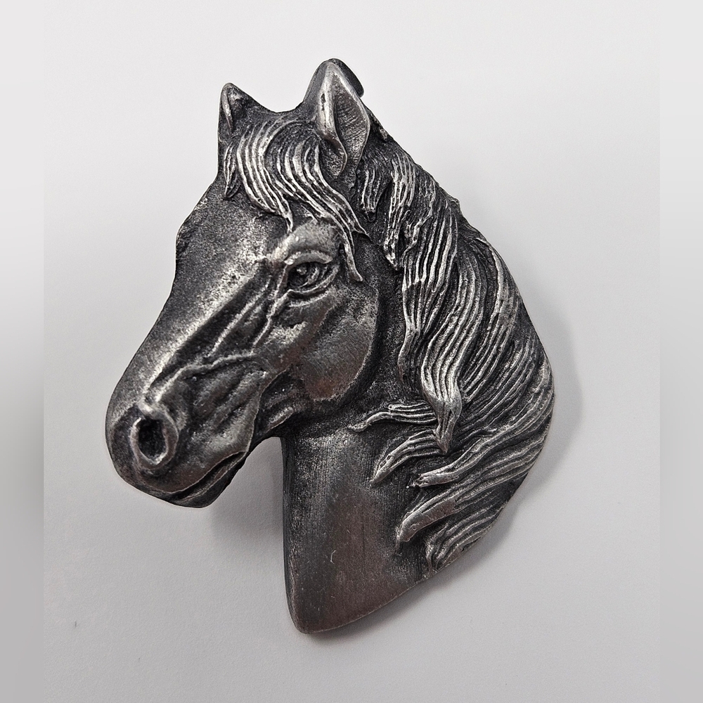 Siskiyou Pewter Horse Head Brooch